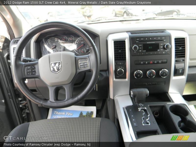 Mineral Gray Metallic / Dark Slate Gray/Medium Graystone 2012 Dodge Ram 1500 SLT Crew Cab 4x4