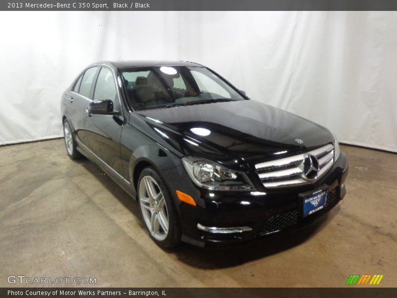 Black / Black 2013 Mercedes-Benz C 350 Sport