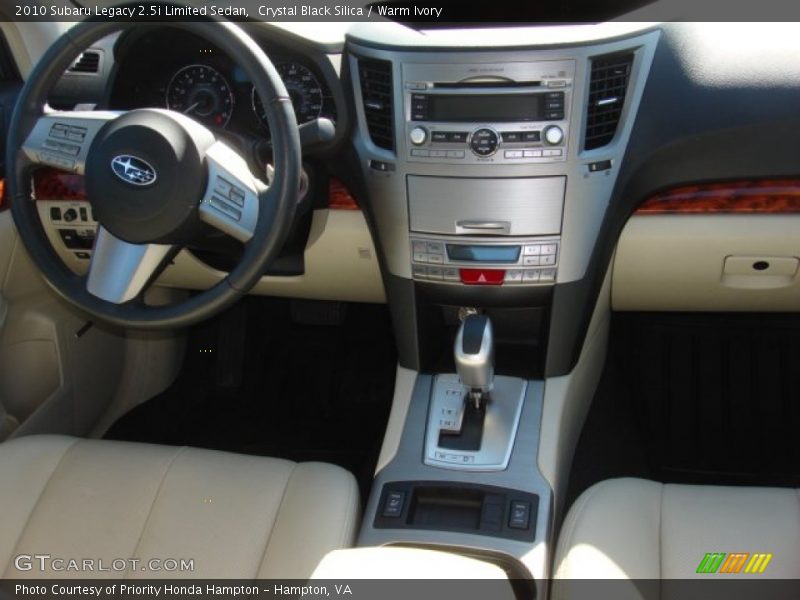 Crystal Black Silica / Warm Ivory 2010 Subaru Legacy 2.5i Limited Sedan