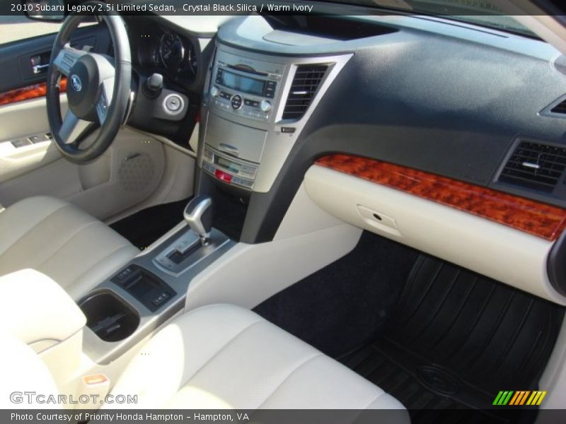 Crystal Black Silica / Warm Ivory 2010 Subaru Legacy 2.5i Limited Sedan
