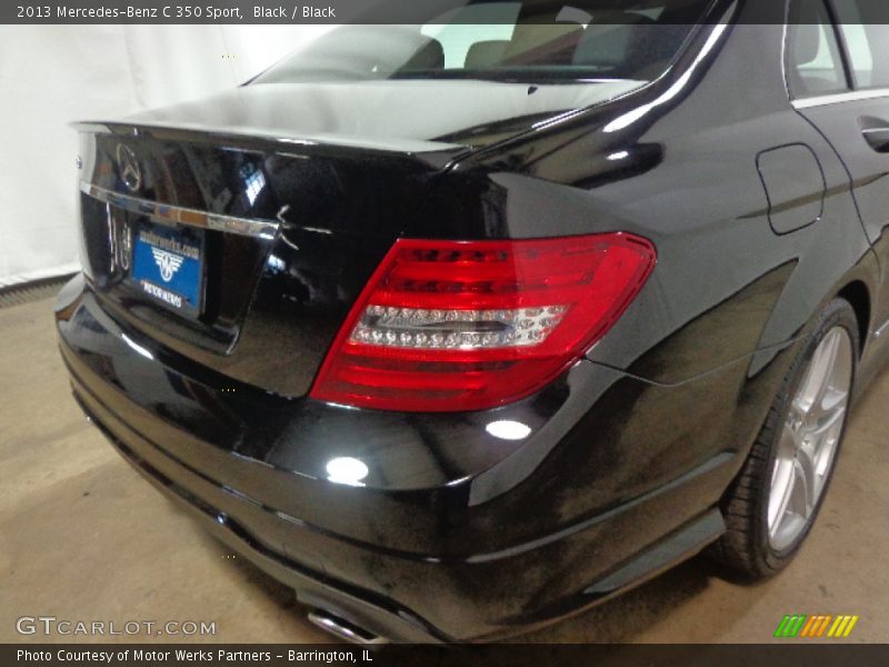 Black / Black 2013 Mercedes-Benz C 350 Sport