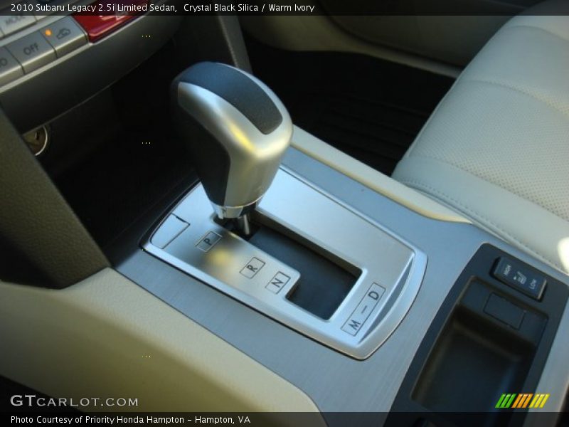 Crystal Black Silica / Warm Ivory 2010 Subaru Legacy 2.5i Limited Sedan
