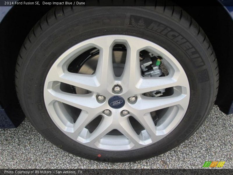 Deep Impact Blue / Dune 2014 Ford Fusion SE