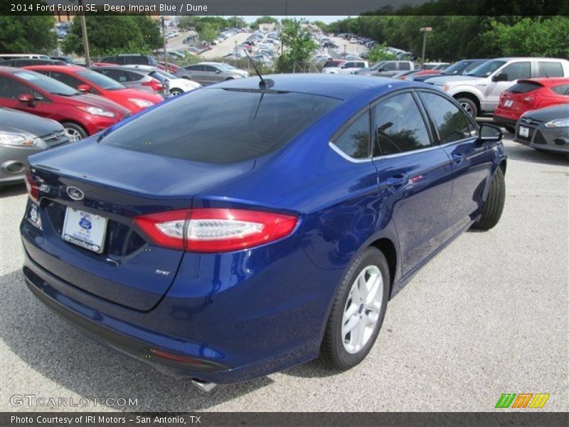Deep Impact Blue / Dune 2014 Ford Fusion SE