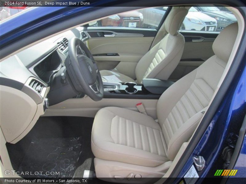 Deep Impact Blue / Dune 2014 Ford Fusion SE