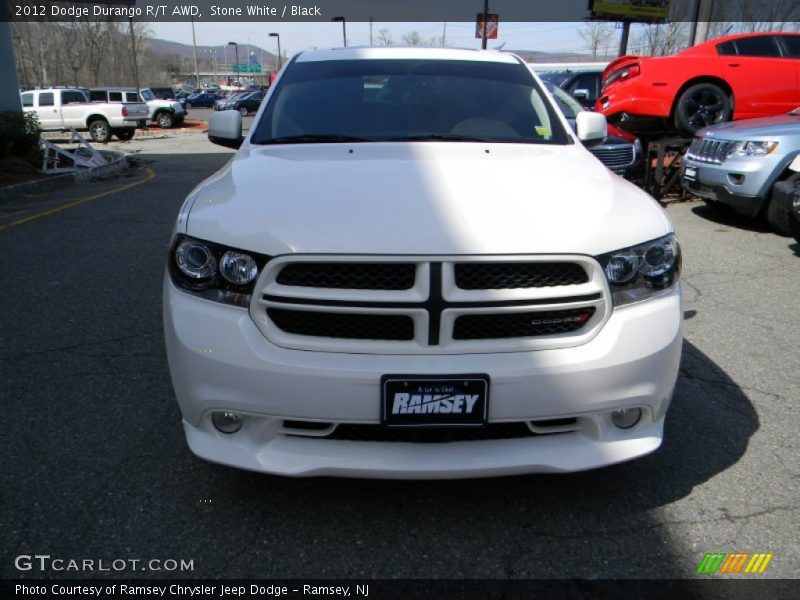 Stone White / Black 2012 Dodge Durango R/T AWD
