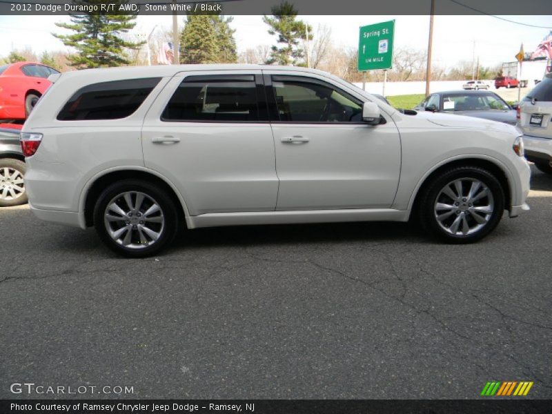 Stone White / Black 2012 Dodge Durango R/T AWD