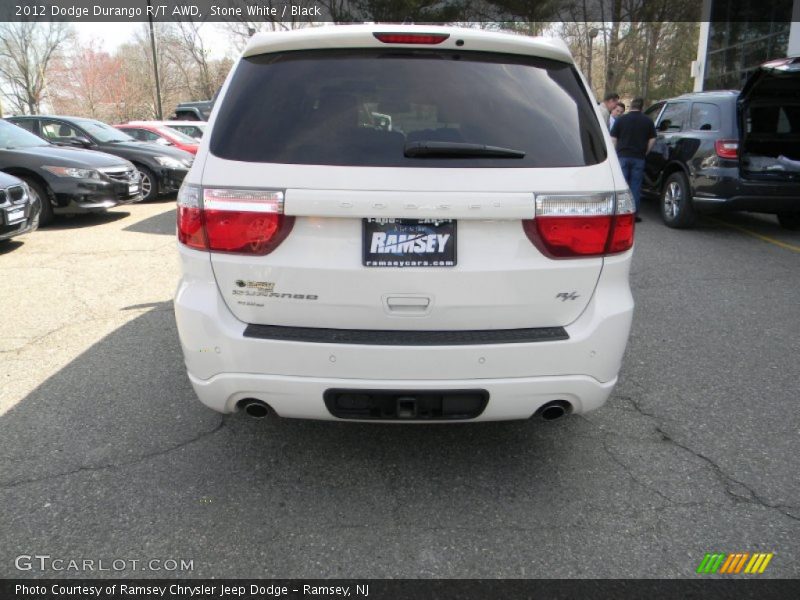 Stone White / Black 2012 Dodge Durango R/T AWD