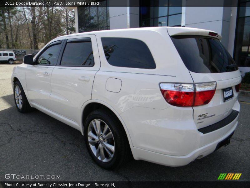 Stone White / Black 2012 Dodge Durango R/T AWD