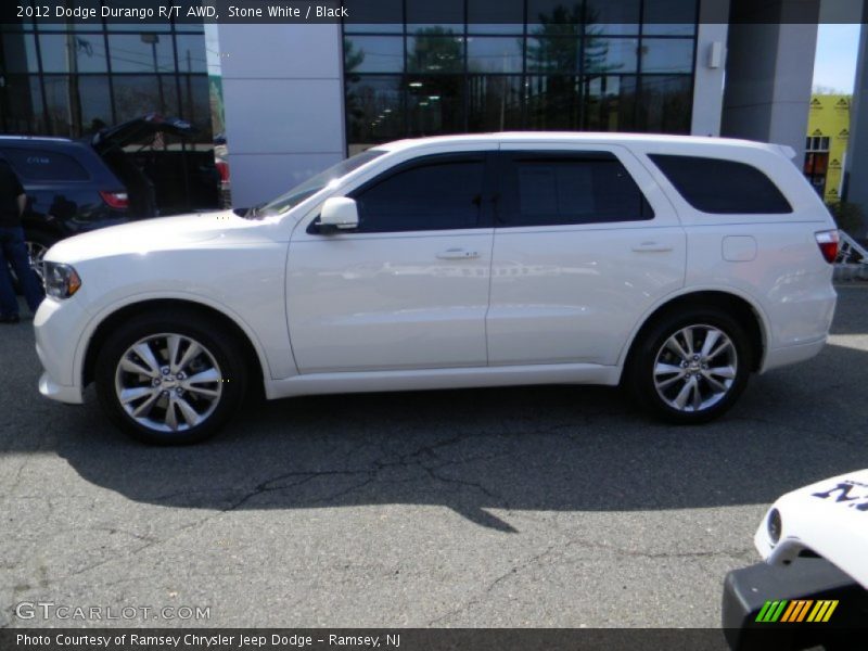 Stone White / Black 2012 Dodge Durango R/T AWD