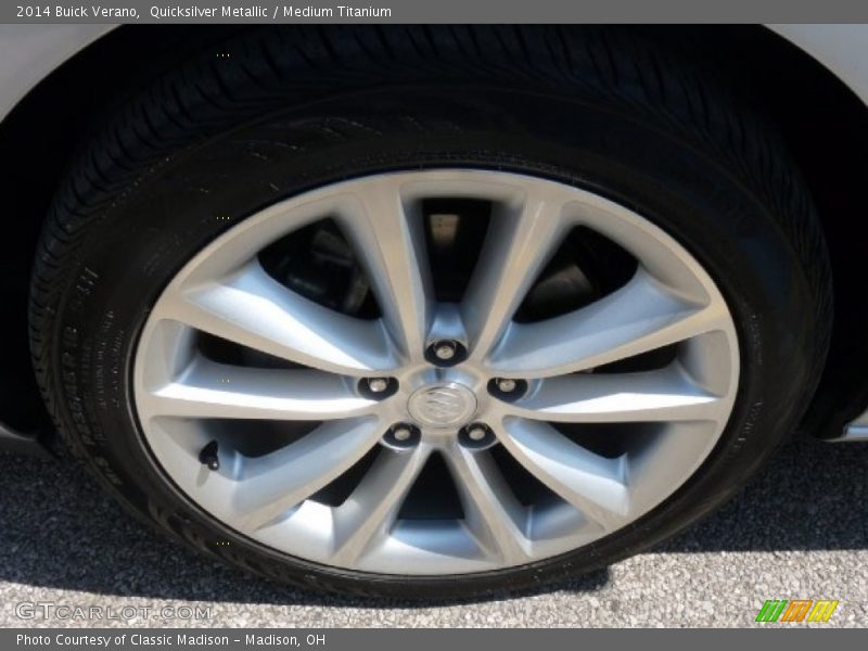 Quicksilver Metallic / Medium Titanium 2014 Buick Verano