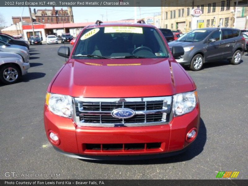 Toreador Red Metallic / Charcoal Black 2012 Ford Escape XLT 4WD