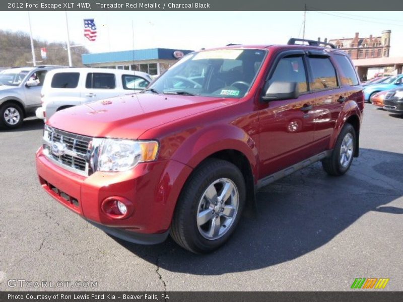 Toreador Red Metallic / Charcoal Black 2012 Ford Escape XLT 4WD