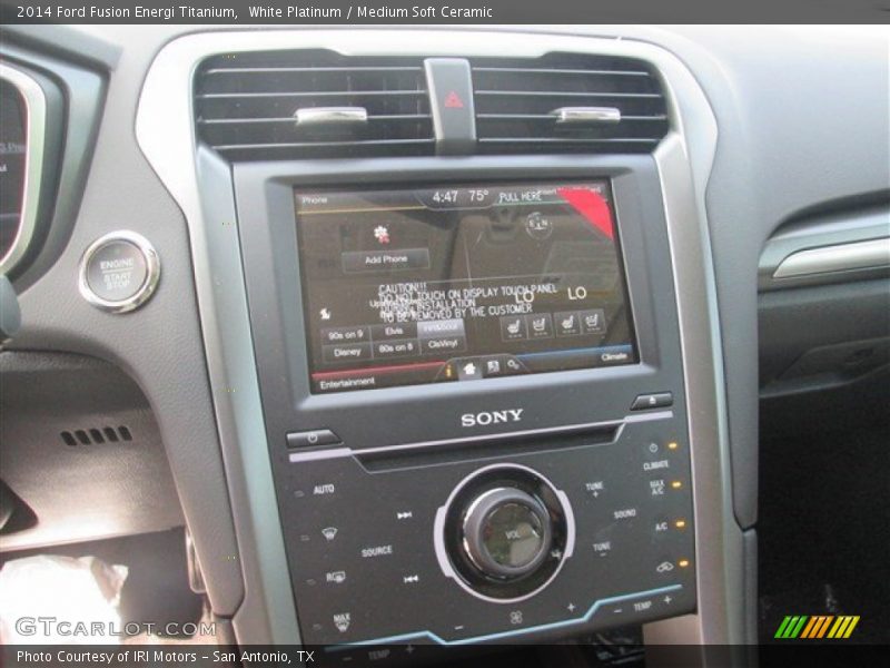 Controls of 2014 Fusion Energi Titanium
