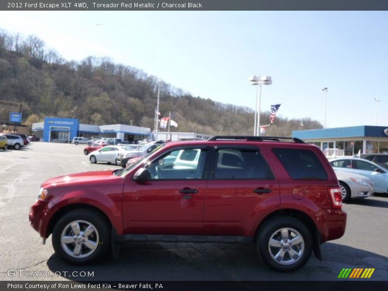 Toreador Red Metallic / Charcoal Black 2012 Ford Escape XLT 4WD