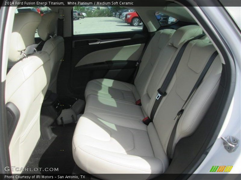 Rear Seat of 2014 Fusion Energi Titanium