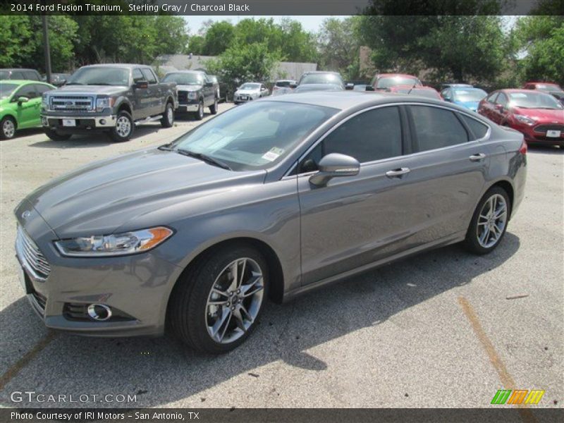 Sterling Gray / Charcoal Black 2014 Ford Fusion Titanium