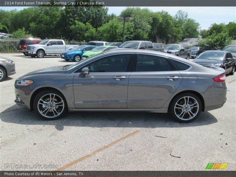 Sterling Gray / Charcoal Black 2014 Ford Fusion Titanium