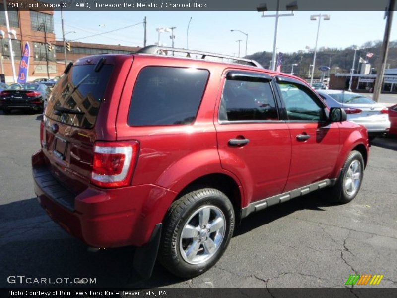 Toreador Red Metallic / Charcoal Black 2012 Ford Escape XLT 4WD