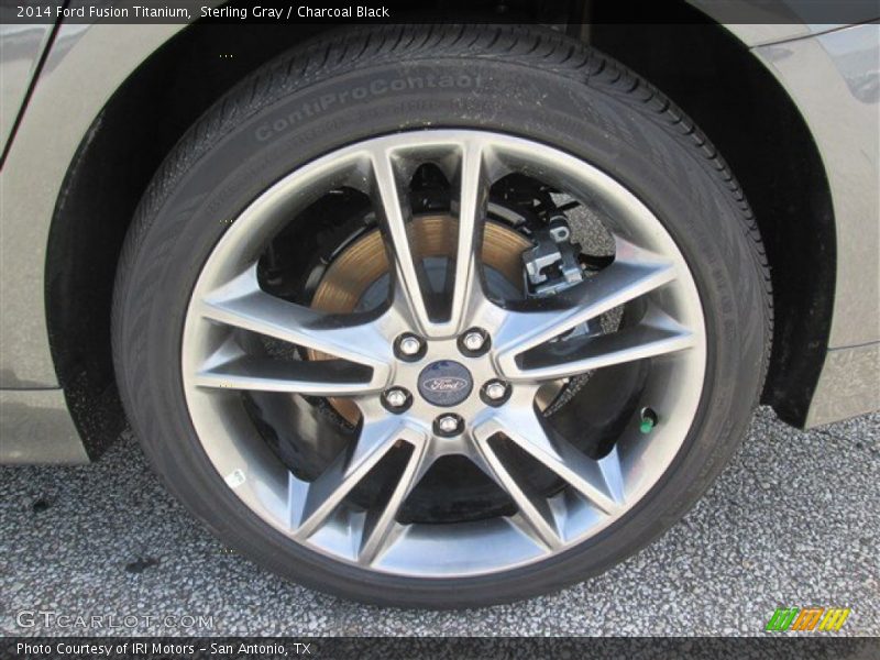 Sterling Gray / Charcoal Black 2014 Ford Fusion Titanium