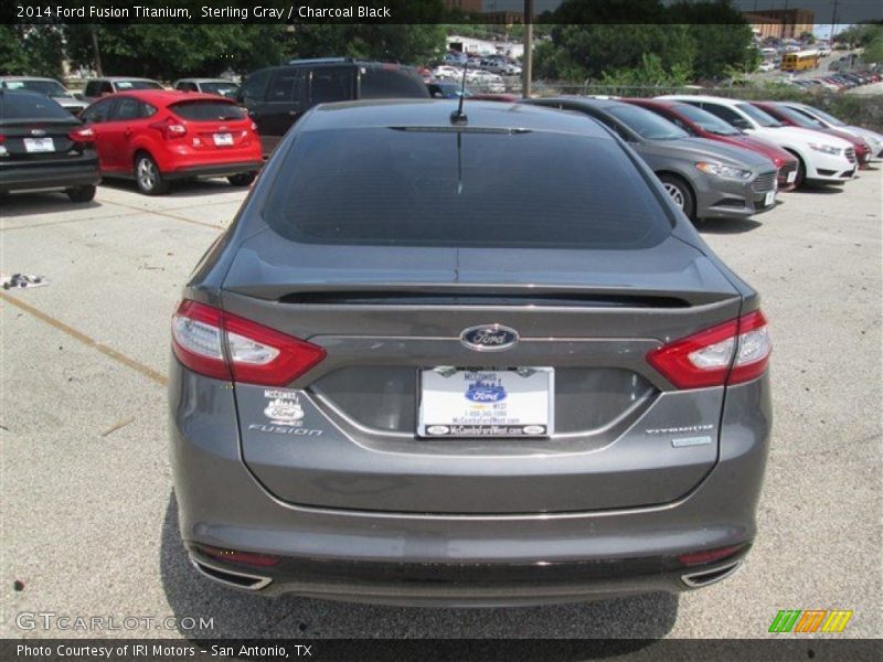 Sterling Gray / Charcoal Black 2014 Ford Fusion Titanium