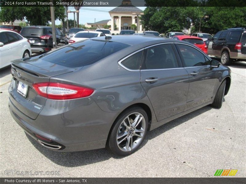 Sterling Gray / Charcoal Black 2014 Ford Fusion Titanium