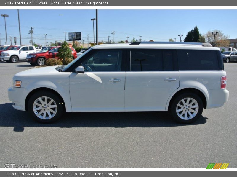 White Suede / Medium Light Stone 2012 Ford Flex SEL AWD