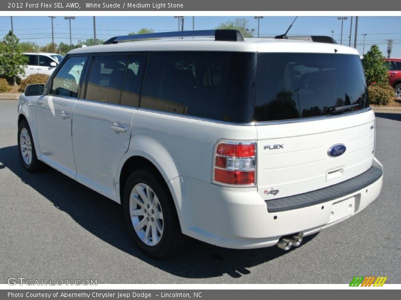 White Suede / Medium Light Stone 2012 Ford Flex SEL AWD