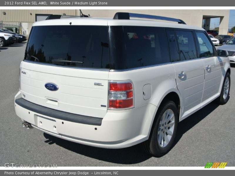 White Suede / Medium Light Stone 2012 Ford Flex SEL AWD