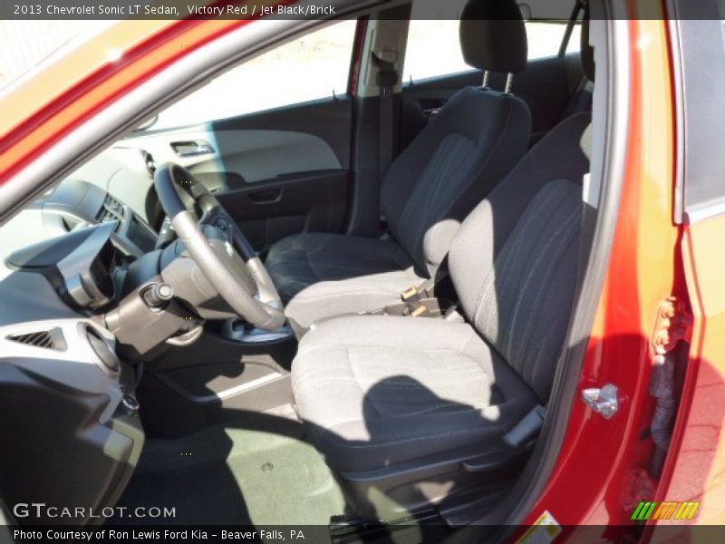 Victory Red / Jet Black/Brick 2013 Chevrolet Sonic LT Sedan