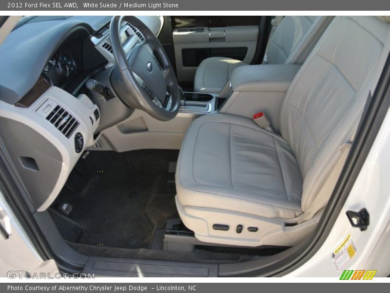 White Suede / Medium Light Stone 2012 Ford Flex SEL AWD