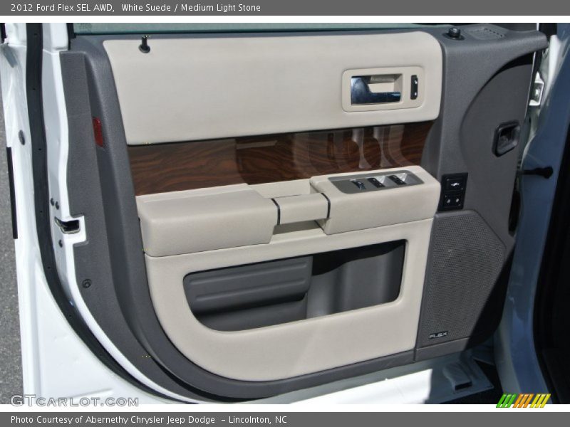 White Suede / Medium Light Stone 2012 Ford Flex SEL AWD