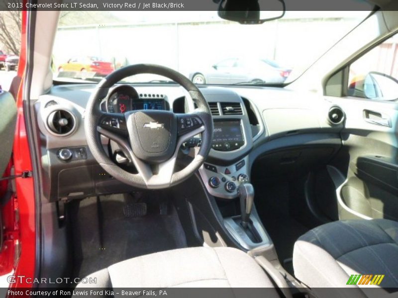 Victory Red / Jet Black/Brick 2013 Chevrolet Sonic LT Sedan
