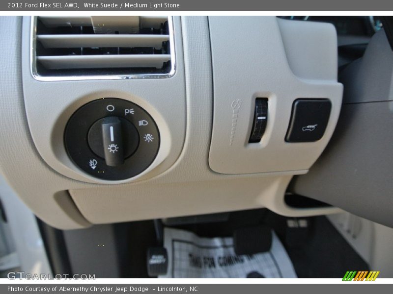 White Suede / Medium Light Stone 2012 Ford Flex SEL AWD