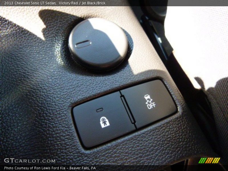 Victory Red / Jet Black/Brick 2013 Chevrolet Sonic LT Sedan