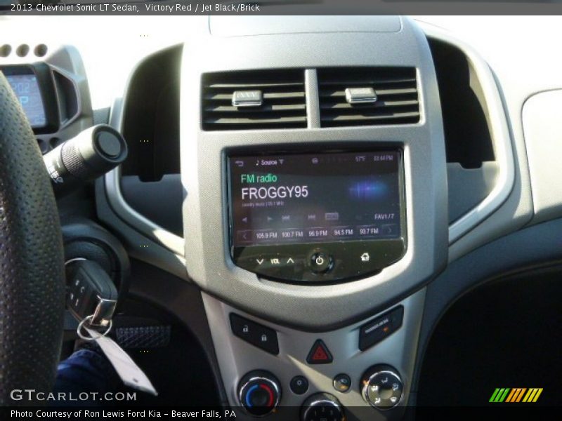 Victory Red / Jet Black/Brick 2013 Chevrolet Sonic LT Sedan