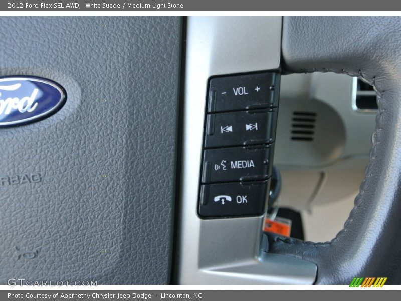 White Suede / Medium Light Stone 2012 Ford Flex SEL AWD