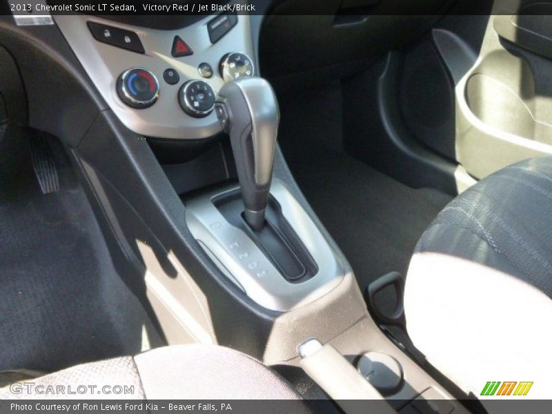 Victory Red / Jet Black/Brick 2013 Chevrolet Sonic LT Sedan