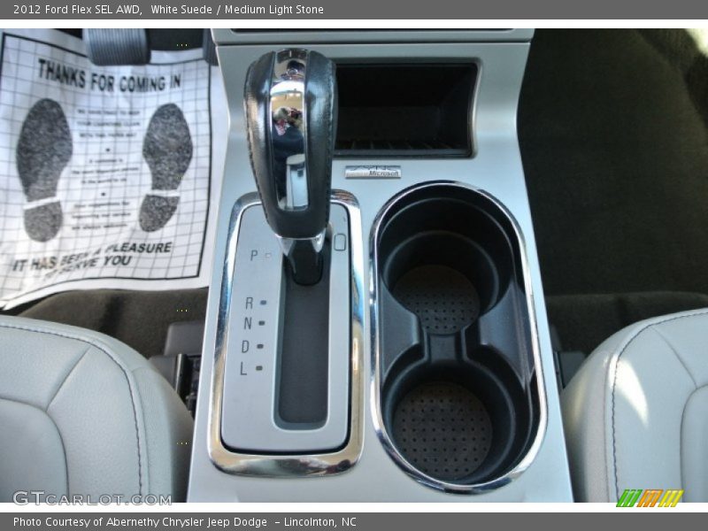 White Suede / Medium Light Stone 2012 Ford Flex SEL AWD