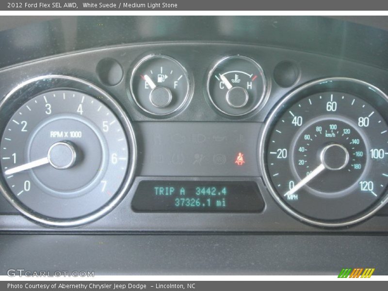 White Suede / Medium Light Stone 2012 Ford Flex SEL AWD