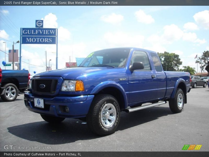 Sonic Blue Metallic / Medium Dark Flint 2005 Ford Ranger Edge SuperCab