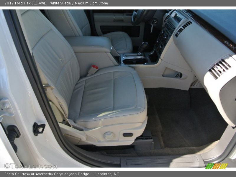 White Suede / Medium Light Stone 2012 Ford Flex SEL AWD