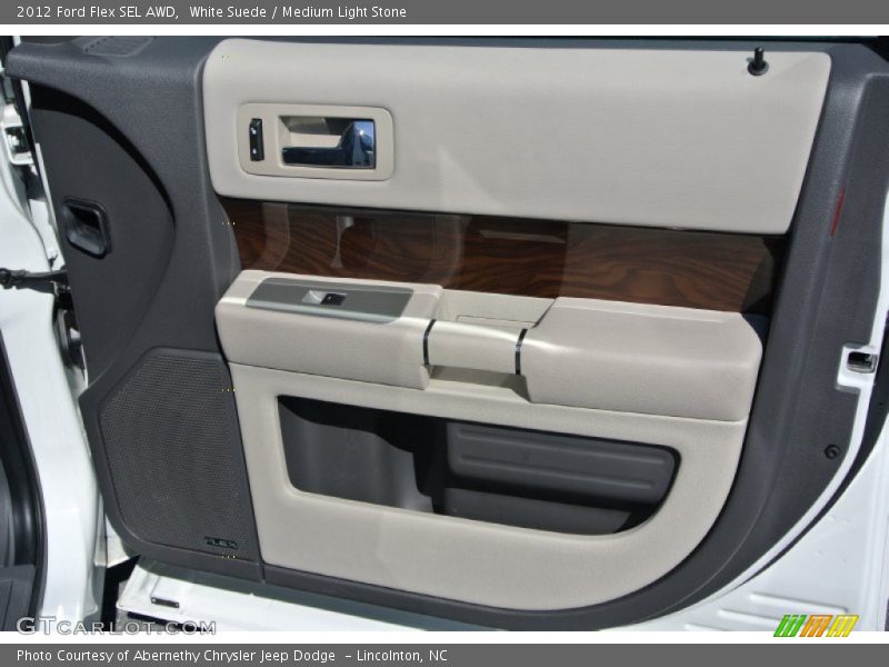 White Suede / Medium Light Stone 2012 Ford Flex SEL AWD