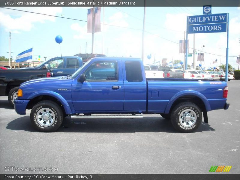 Sonic Blue Metallic / Medium Dark Flint 2005 Ford Ranger Edge SuperCab