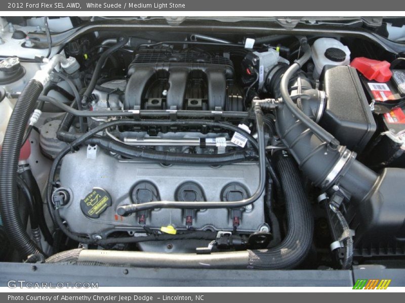 White Suede / Medium Light Stone 2012 Ford Flex SEL AWD