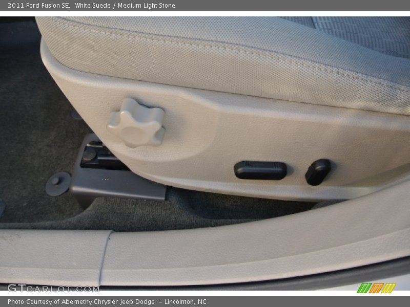 White Suede / Medium Light Stone 2011 Ford Fusion SE