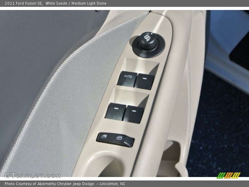 White Suede / Medium Light Stone 2011 Ford Fusion SE