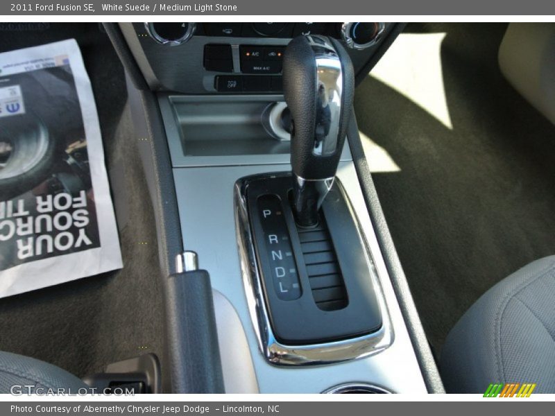 White Suede / Medium Light Stone 2011 Ford Fusion SE