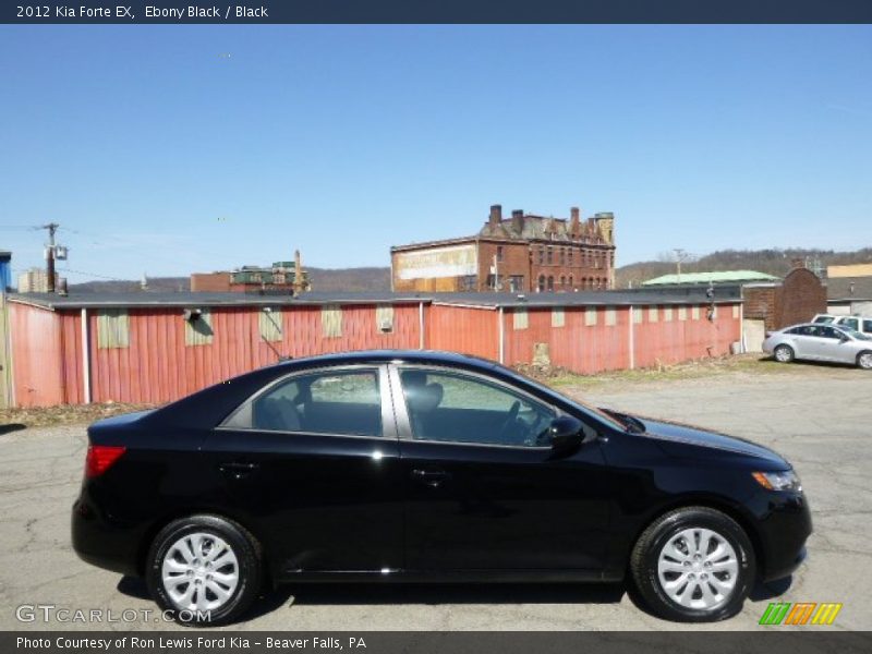 Ebony Black / Black 2012 Kia Forte EX