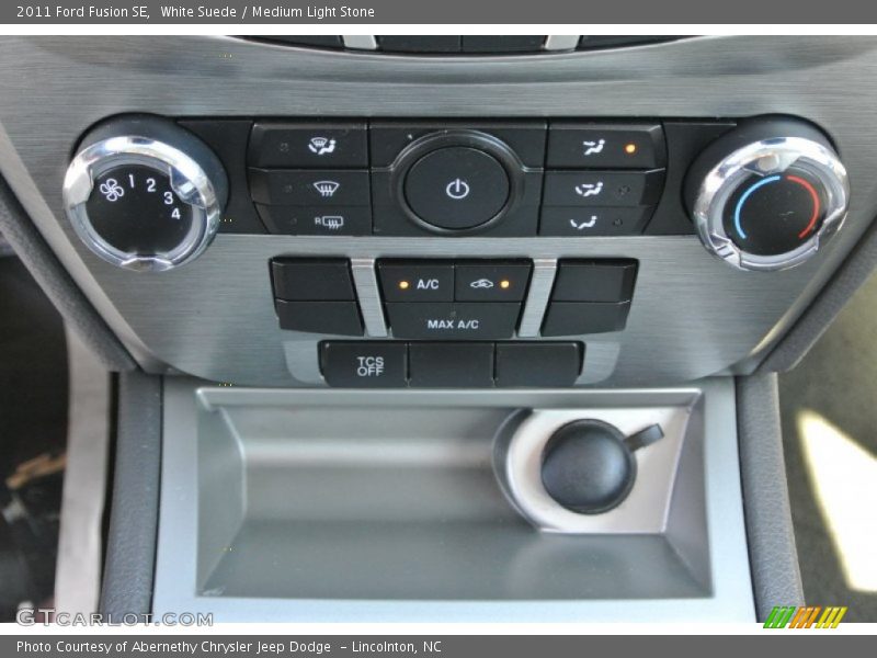White Suede / Medium Light Stone 2011 Ford Fusion SE